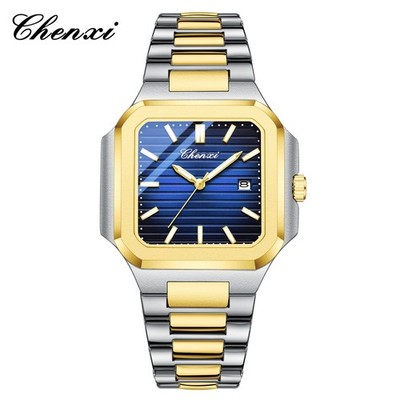 CHENXI Men's Luxury Luminous Waterproof Calendar Casual Business Quartz Watch