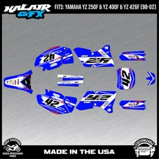 Graphics Kit for YAMAHA YZ250F YZ400F YZ426F (1998-2002) Lethal - BLUE