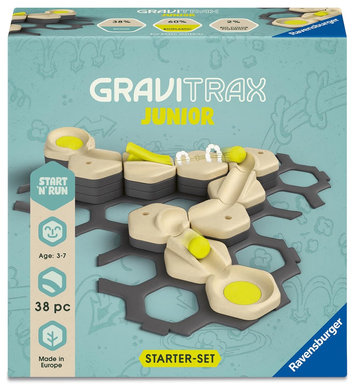 Gravitrax Junior extension de circuit avec blocs empilables et rails souples