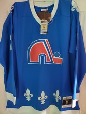 Quebec Nordiques Peter Stastny Mitchell&Ness Blue Line NHL Hockey Jersey