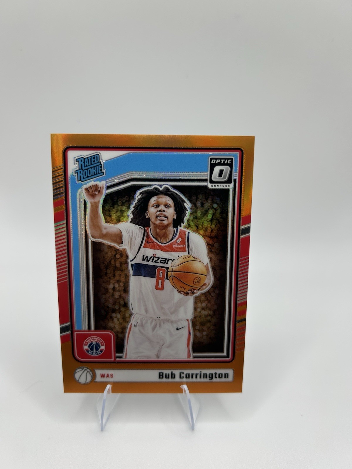 2024-25 Panini Donruss Optic Bub Carrington #273 RC Rated Rookie Orange /175