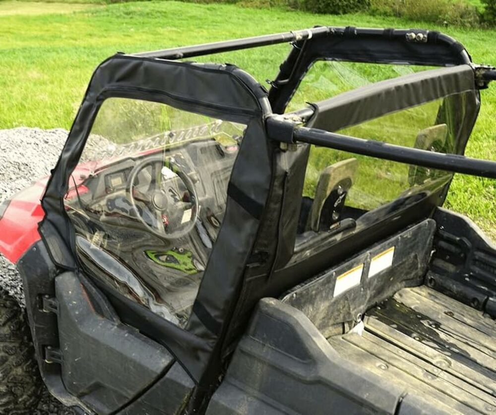 Falcon Ridge Soft Half Upper Front Doors for Honda Pioneer 700-4 w/ Zip Windows