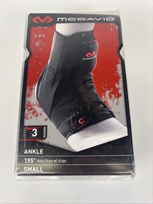 McDavid 195 Ultralight Lvl 3 Ankle Brace W/ Straps Small Mens 8-9 Womens 9-10