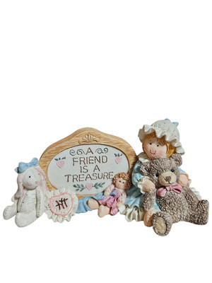 Heart Tugs  A Friend Is a Treasure  Figurine #TE/1807 Danko SFMBC