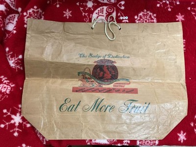 Original 1950 BIRMINGHAM RETAIL FRUIT TRADE FEDERATION PAPIERTRAGETASCHE