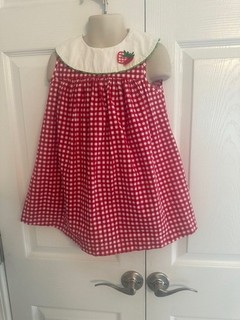 Ruth Of Carolina Size 4T Girls Red Plaid Sleeveless Dress
