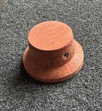 Padauk Skirted Base Potentiometer Knob 1.5mm Set Screw/6mm Shaft 