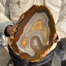 21.5lb Natural Banded Agate Quartz Crystal Rough Mineral Specimens Healing