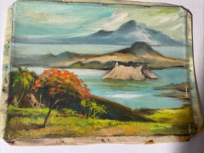 Original Oil Painting on Canvas 9  X 12  Artist Unknown