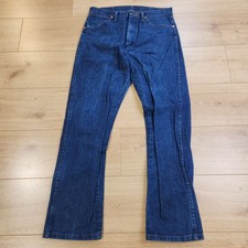 Wrangler 13MWZ Cowboy Cut Original Fit Jeans Mens 33x32 Blue High Rise Western