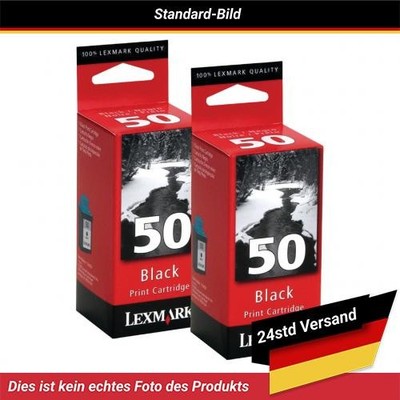 Lexmark 50 Ink Cartridge Black Pack Of 2