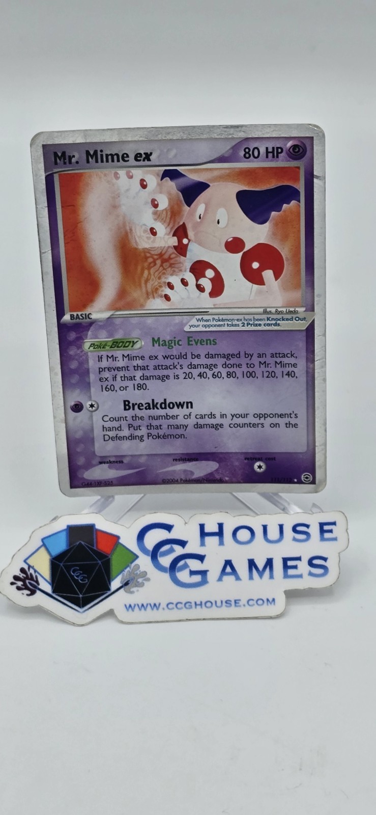 Mr Mime EX 111/112 Swirl Holo Fire Red Leaf Green *CCGHouse* RA