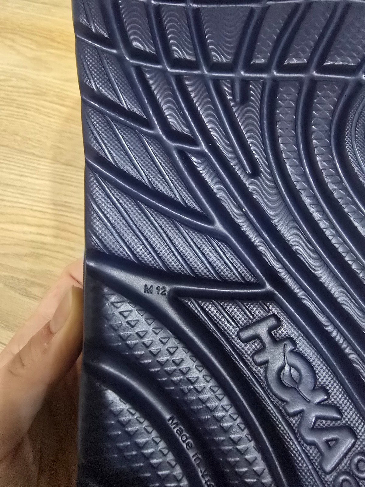 Hoka Ora Recovery Flip Flops Thongs  Slides Grey/ Blue US Men 12 thumbnail 4