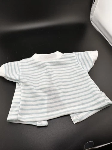 Vtg Cabbage Patch Kids Doll Clothes Blue White Striped Shirt Coleco 1983 RARE