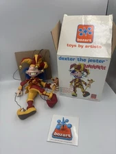 RARE Dexter The Jester Marionette by Daniel Oates 2001 for Bozart W/Box/pamphlet