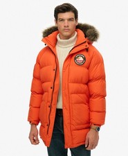 Superdry Mens Everest Longline Baffled Parka
