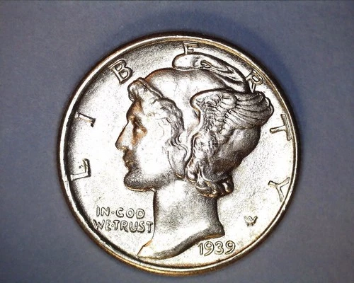 1939  Mercury Head Silver Dime  BU  **330-6