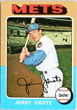 Jerry Grote 1975 Topps #158 New York Mets