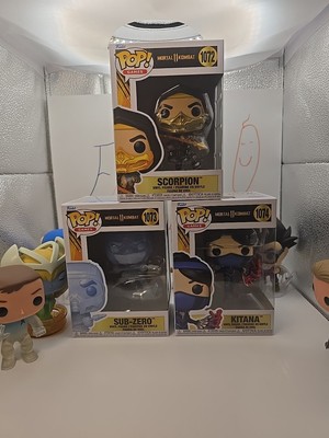 FUNKO POP! GAMES MORTAL KOMBAT  BUNDLE SCORPION, SUB-ZERO  & KITANA