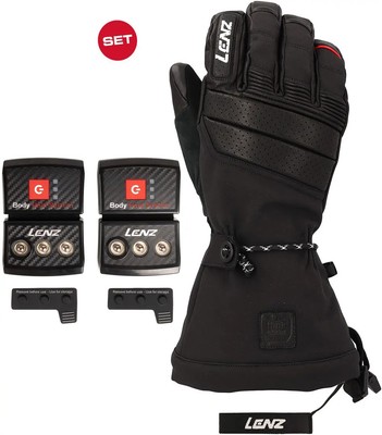 LENZ Ski Snowboard handschuhe HEAT 9.0 FINGER CAP Heizhandschuh 2026 black inkl.