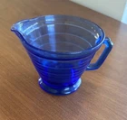 Vintage Hazel Atlas Moderntone Creamer – Cobalt Blue Depression Glass – Art Deco