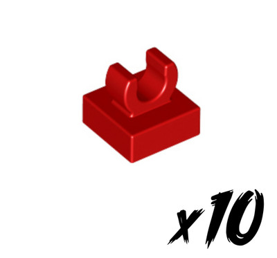 10x LEGO 15712   1x1 Fliese modi   tile modified   rot   red