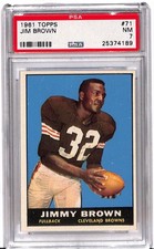 1961 Topps - Jim Brown #71 PSA 7 