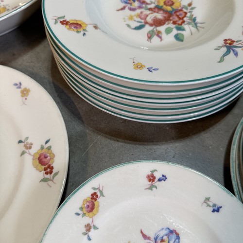 Vintage Syracuse Ivory Floral Dishes Cottagecore Farmhouse Antique Set of 33 - Picture 9 of 14