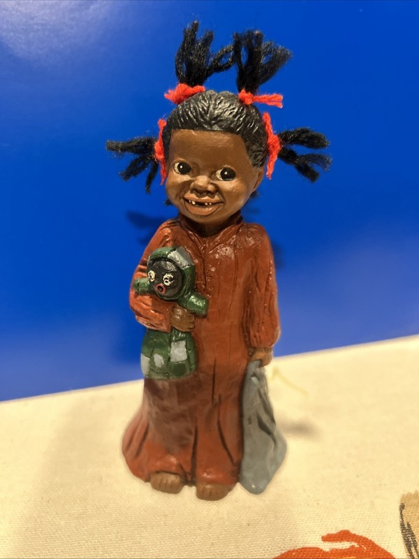 All God's Children Collectible Prissy with Yarn Hair and Signed #56 God Is Love