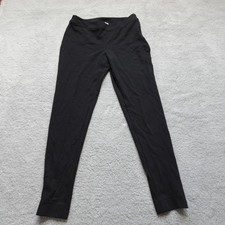 ST. JOHN SPORT Black Pants WOMENS 6 Skinny Leg Zip Closure Bottoms Made in USA