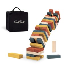 Eastpoint XL Wooden Stacking Game 54 Oversized Blocks with Storage Bag for