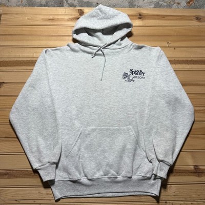 Vintage 90s Star Point Resort Vacation Souvenir Pullover Hoodie USA Made - Large