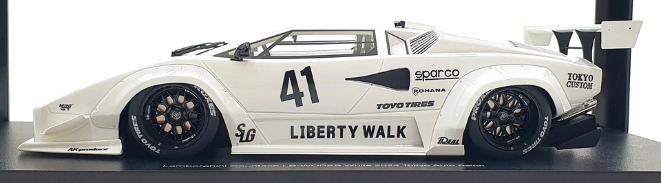 Top Speed 1/18 Scale Resin TS0600 Lamborghini Countach LBW #41 2024 Auto Saloon - Image 3 of 4