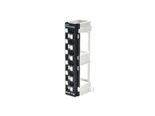 12-Port Wall-Mount Patch Panel for UTP Keystone Jacks, Offset Ports, TAA