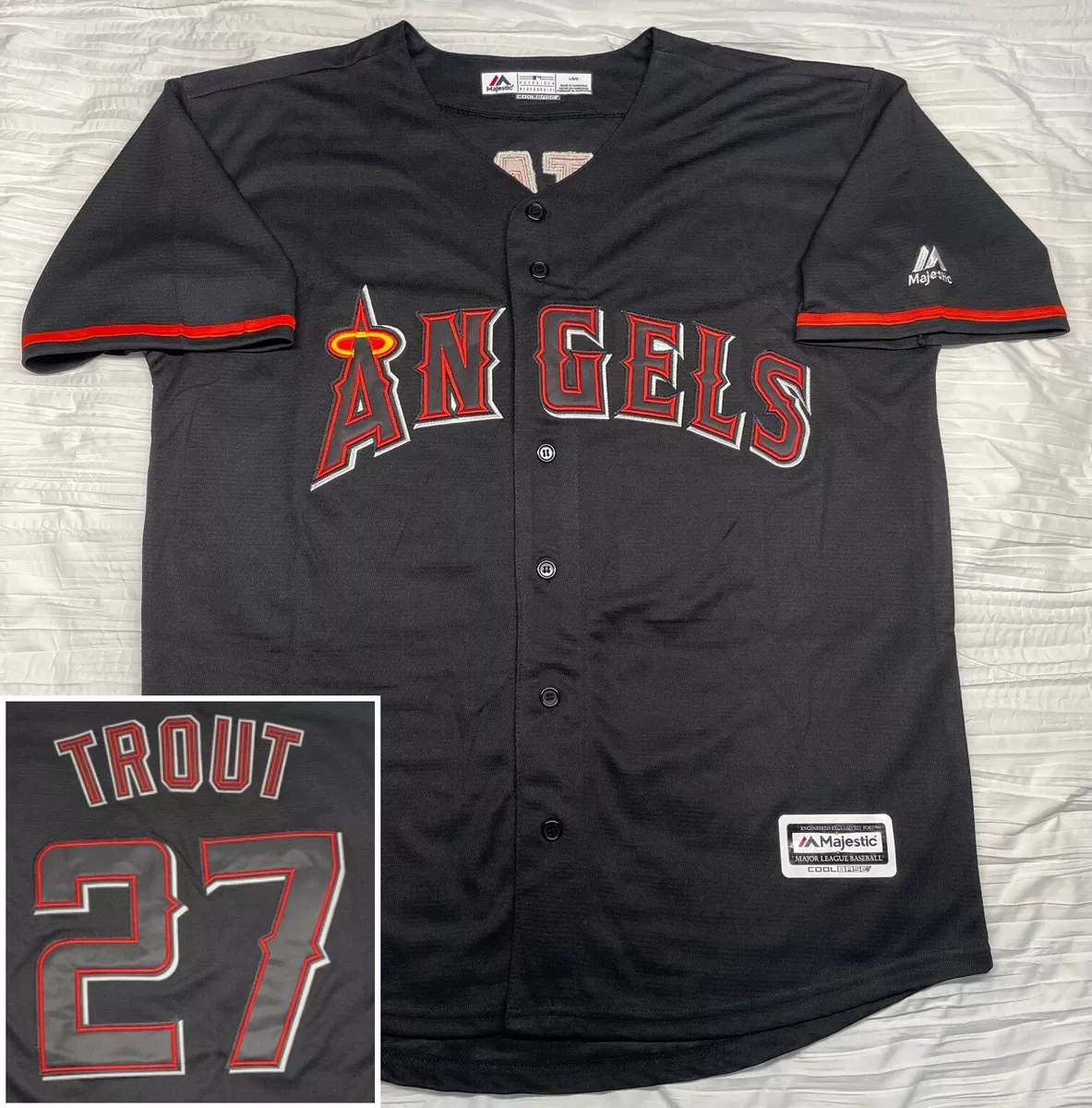 Black and red cheap angels jersey