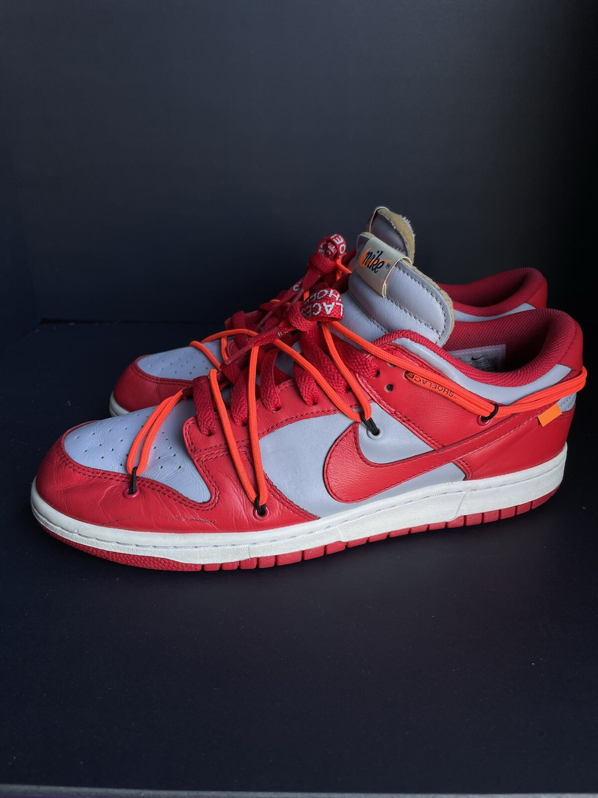 OFF WHITE X NIKE Taglia 11 Nike Dunk Low x OFF WHITE University Red 2019