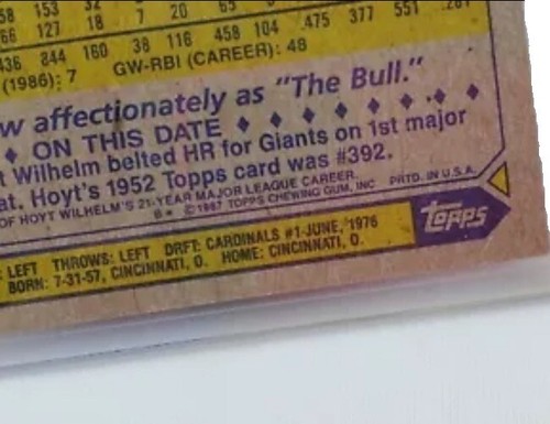 Topps Leon Bull Durham Baseball Card Autographed Signed 1987 #290 Authentic - Picture 10 of 12