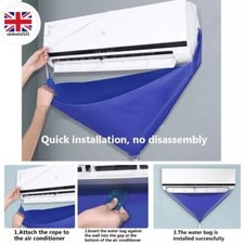 A/C Cleaning Bag Wall-Mounted Split with 2m Drain Pipe Waterproof Protector NEW