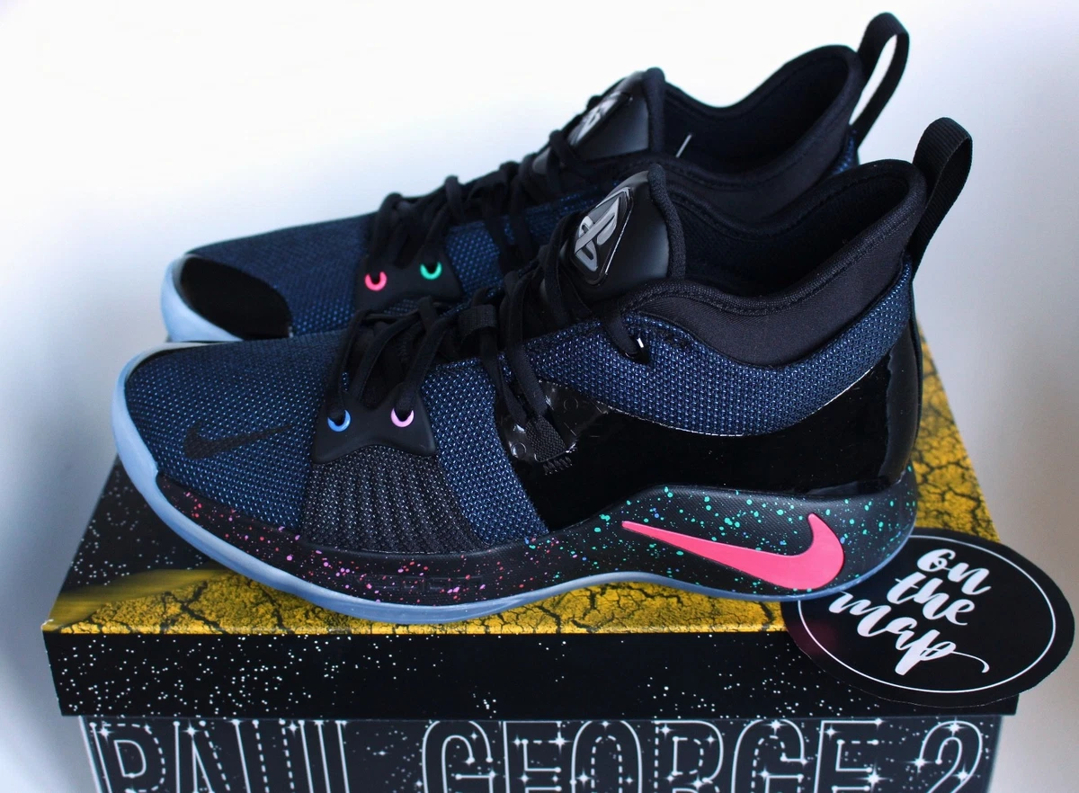 Nike PG2 Playstation Paul George 2 Zoom Air PS4 Negro Azul Reino Unido 9.5 EE. UU. 10.5 Nuevo