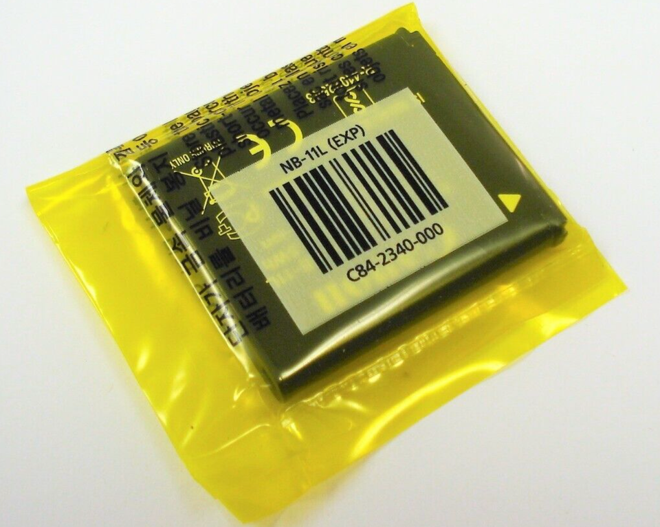 BRAND NEW Genuine OEM Canon NB11L 3.6V 680mAh 2.5Wh LiIon Battery