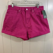 Wild Fable Highest Rise Mom Shorts Pink Cuffed 5 Pocket Shorts 2R 26R NEW