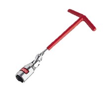 Chiave per candele auto moto a T snodata VALEX bussola 16 mm.