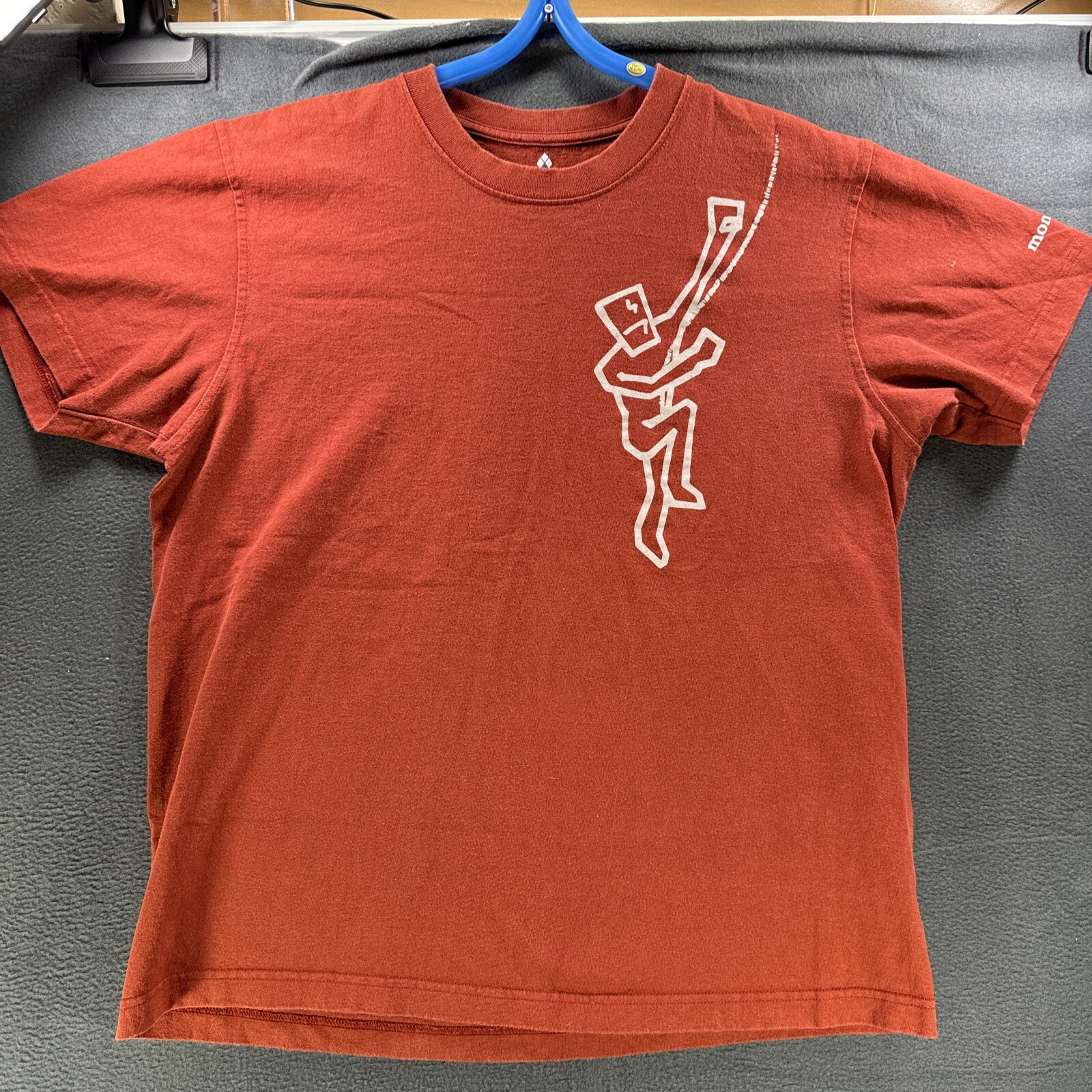 Mont-Bell Climbing Shirt Size M Medium Double Sided Faded Maroon