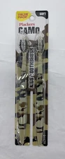 Plackers Camo Toothbrushes - Value Pack (2)  Soft NEW for Kids