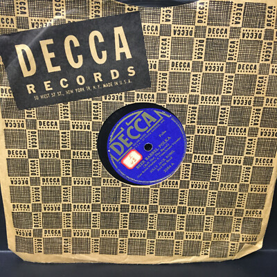 78 rpm Beer Barrel Polka JOLLY JACK ROBEL Decca  Jukebox Record & Sleeve 1939'