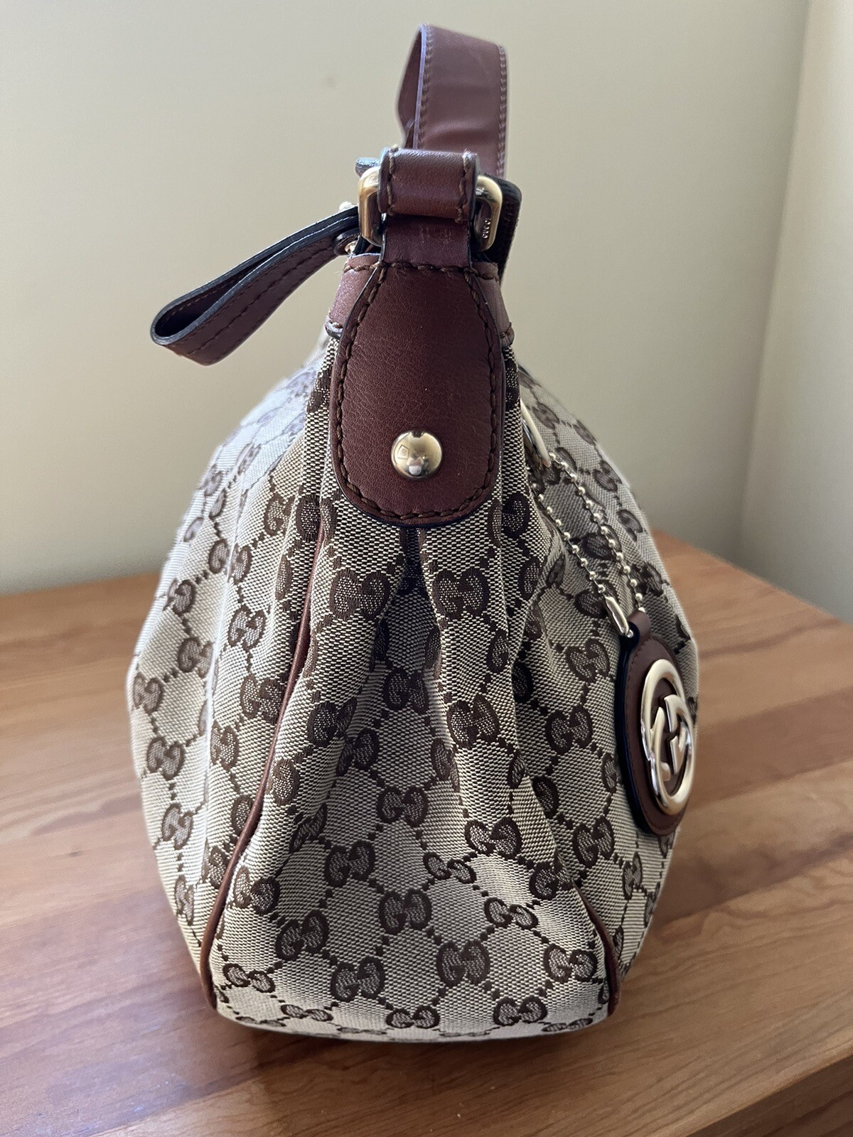 Authentic Gucci Monogram Handbag - image 3