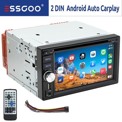 Carplay Android Auto Autoradio CD DVD Player AM RDS 3 USB Bluetooth TF AUX 2 DIN