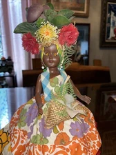15” Vintage Souvenir Doll Native Dress South America, Brazil, Carmen Maranda 