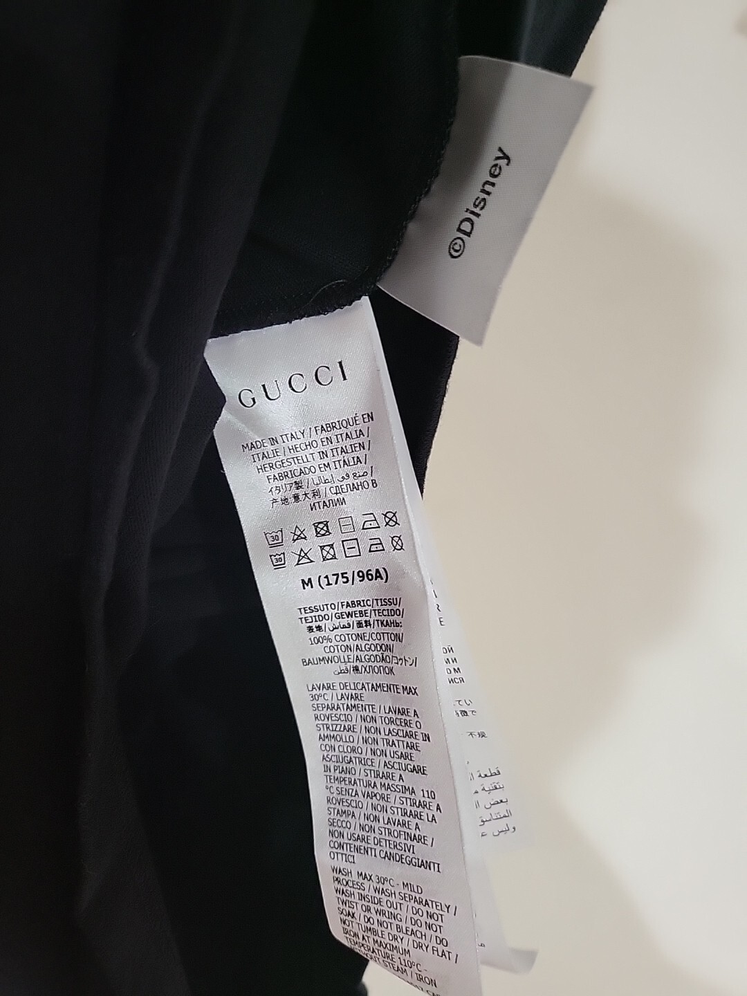 New Gucci x Disney Donald Duck Logo Shirt Size XS Crewneck Oversize Style Black thumbnail 5