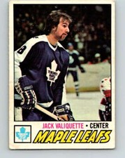 (HCW) 1977-78 O-Pee-Chee #64 Jack Valiquette  Toronto Maple Leafs V13357